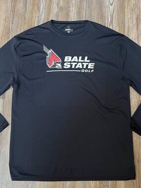 Ball State Golf Long Sleeve T-Shirt - Men's Size 3XL - 100% Polyester